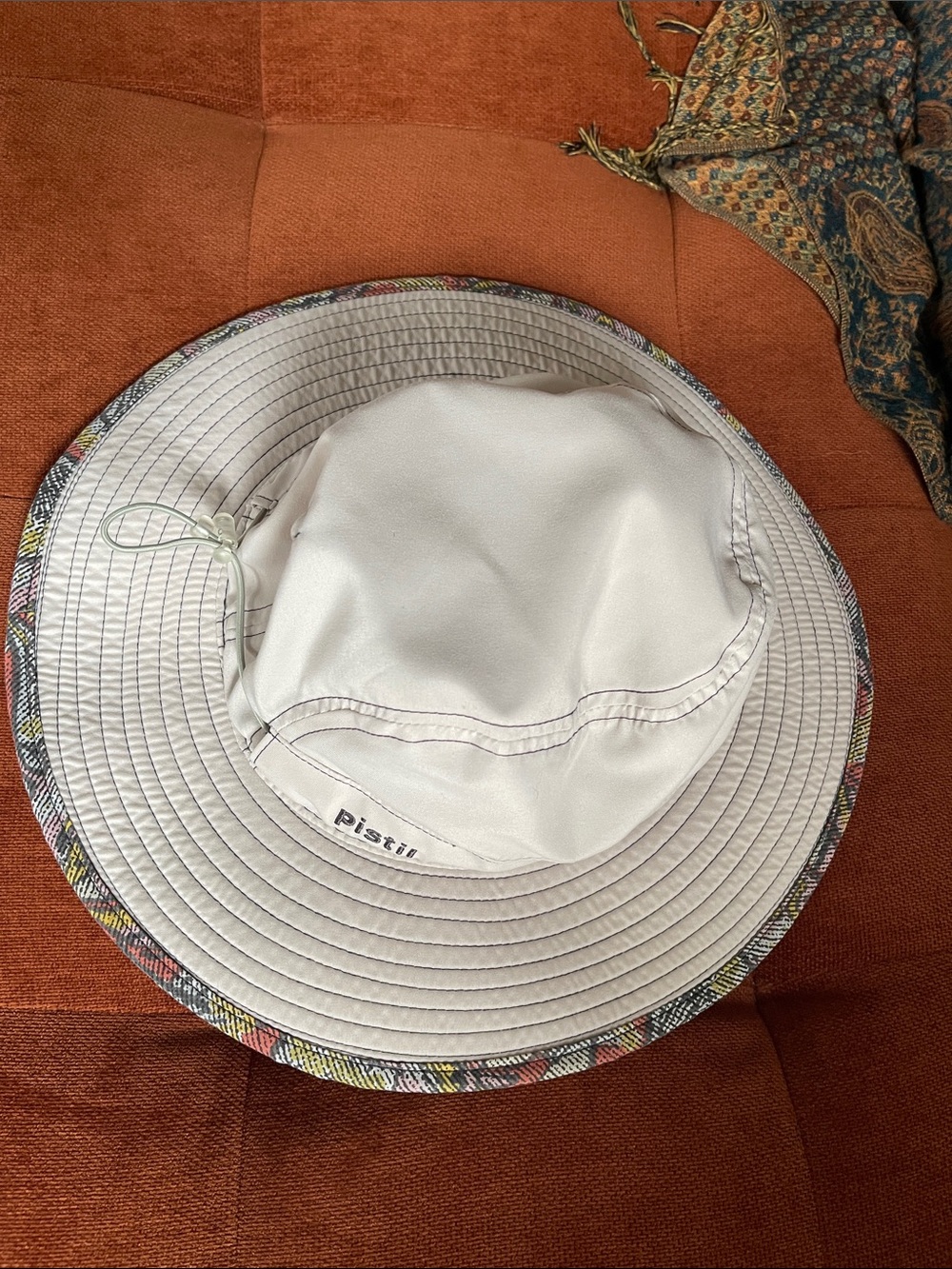 Pistil Sun Hat with Patterned Brim